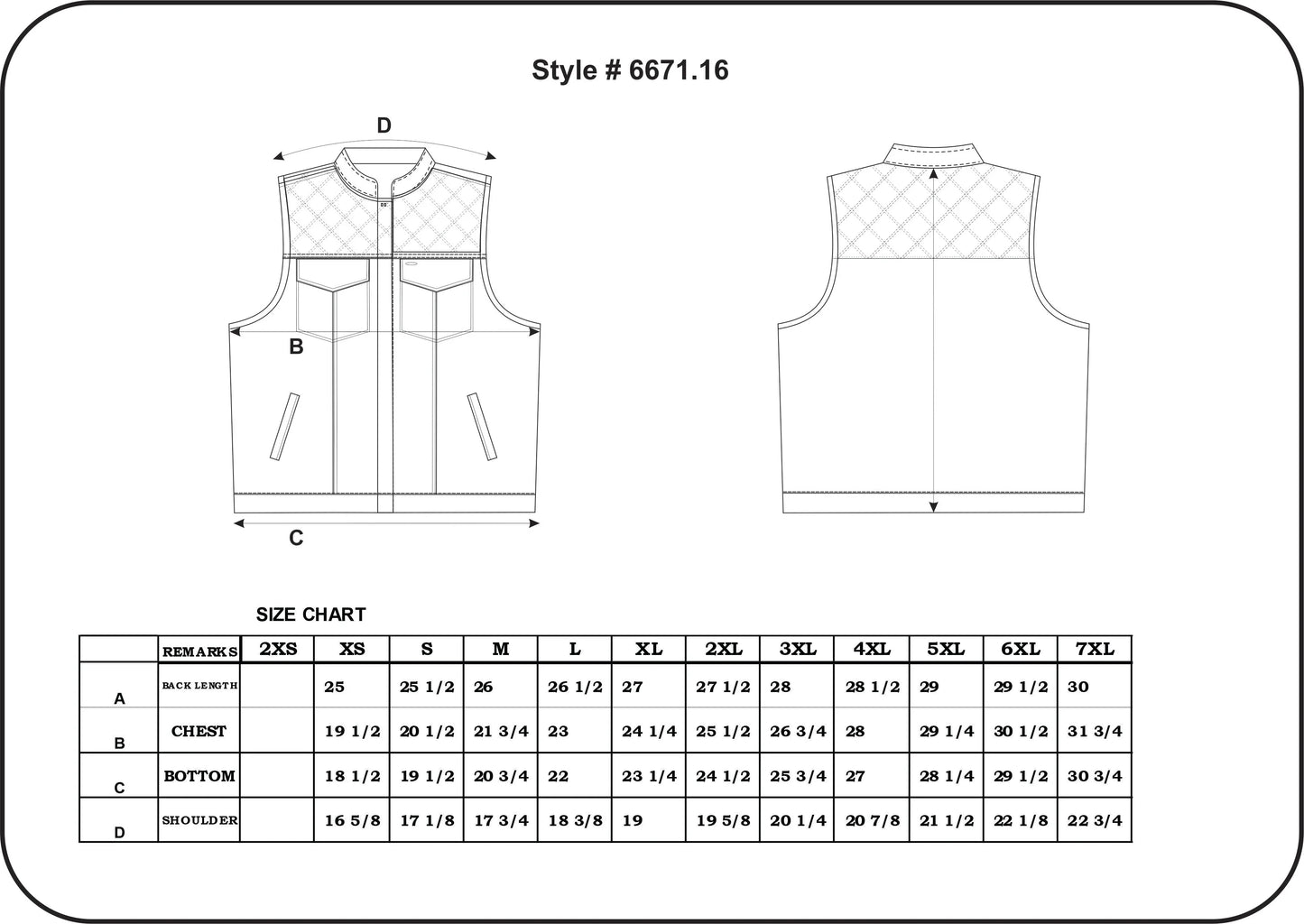 Open Road MTL Upside Leather with Orange Stitched Diamonds Vest