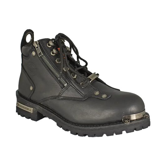 Milwaukee Leather Women's Double Zip Motorcycle Boots