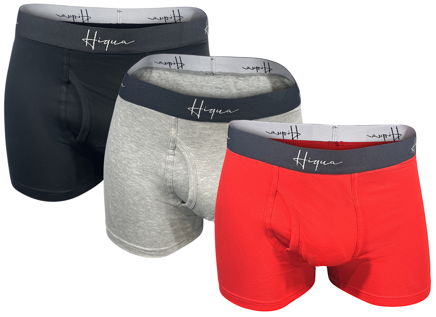 3 Pack Boxer Trunks, Multi Colour
