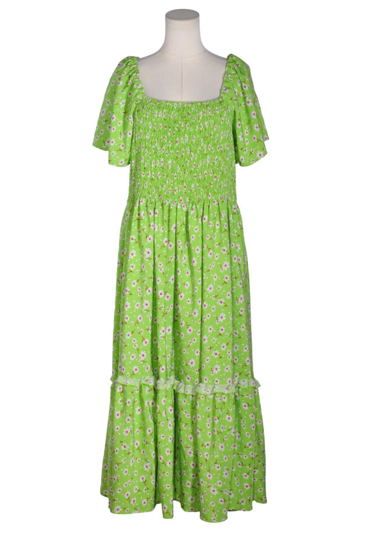 BOTB UNIQUE VINTAGE Women Maxi Dresses Regular fit in Green - 2XL