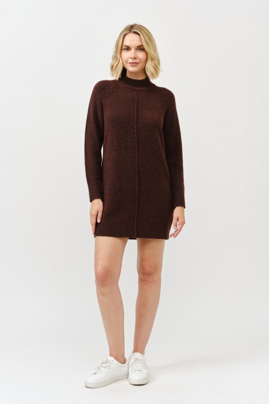Mock Neck Sweater Dress
