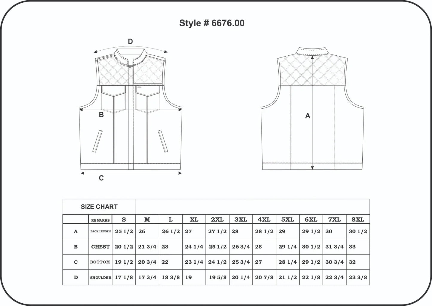 DEZBAL Open Road BOTB Denim & Leather Club Vest