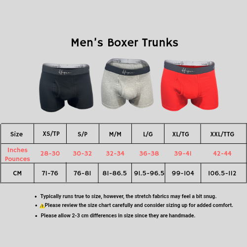 3 Pack Boxer Trunks, Multi Colour