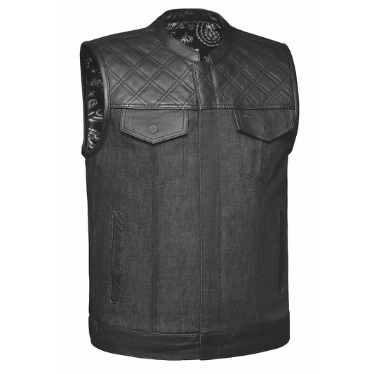 DEZBAL Open Road BOTB Denim & Leather Club Vest