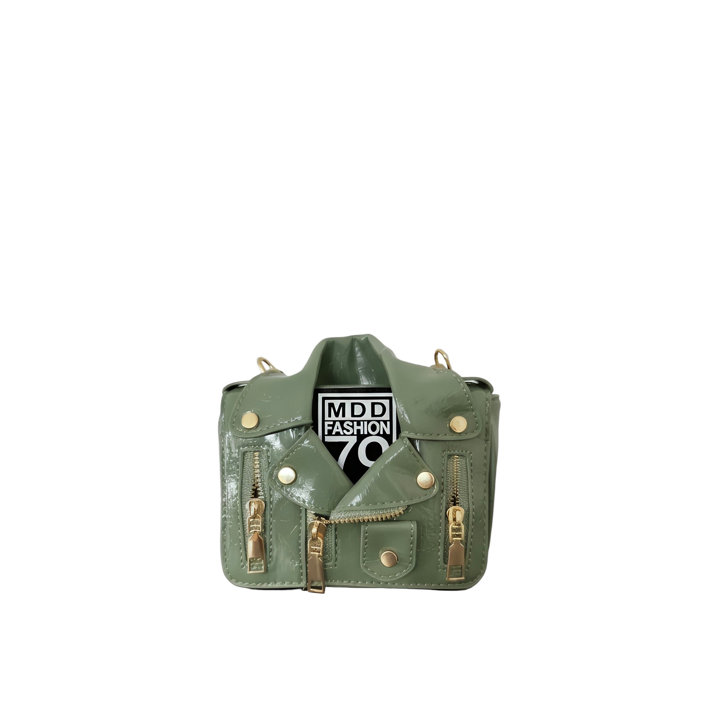 NOVA Mini Leather Crossbody Bag with Chain Strap