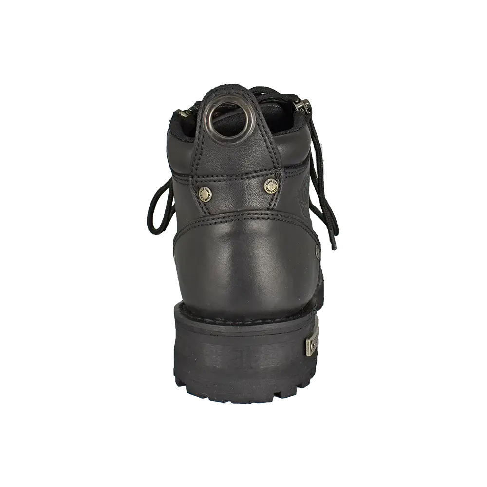 Milwaukee Leather Women's Double Zip Motorcycle Boots