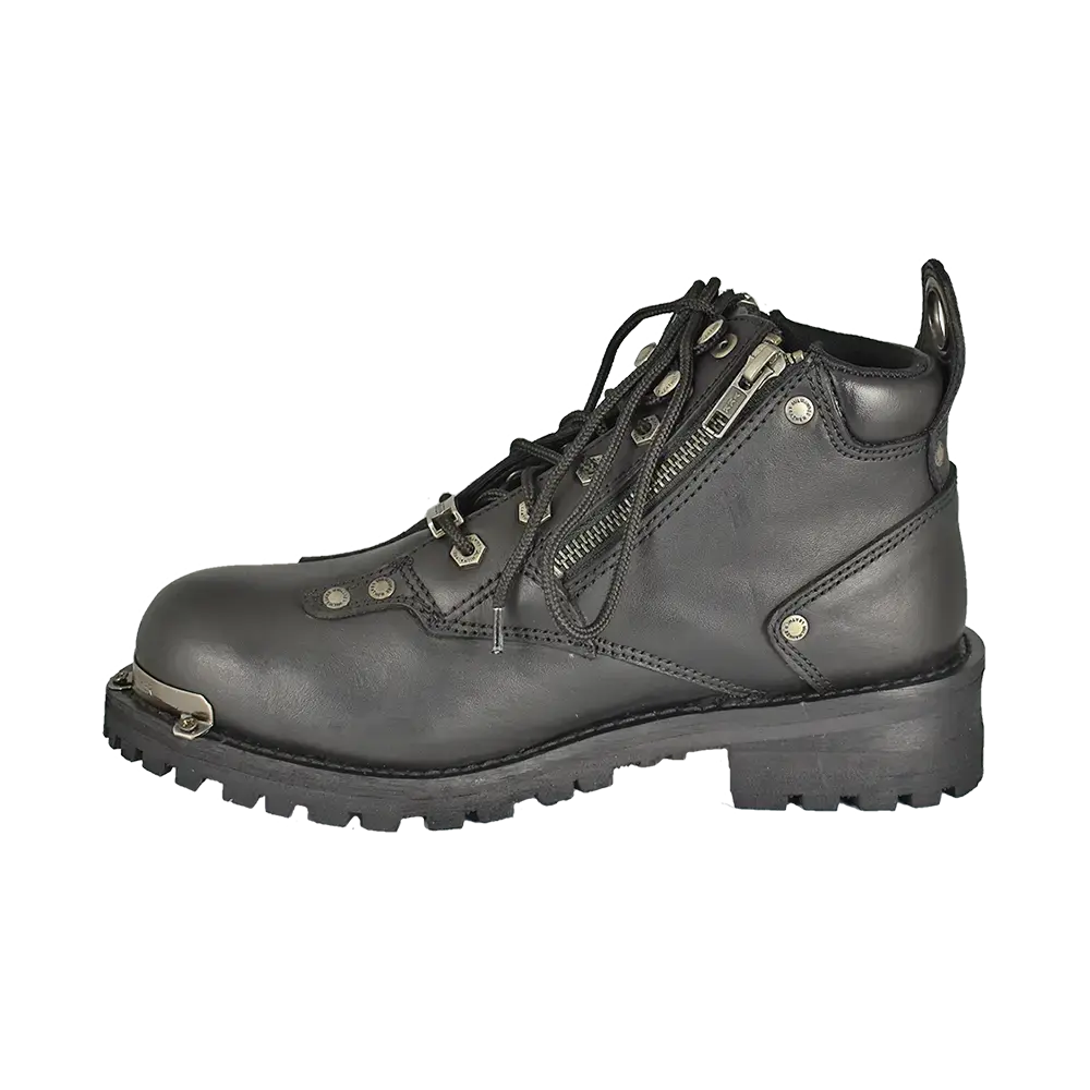 Milwaukee Leather Women's Double Zip Motorcycle Boots