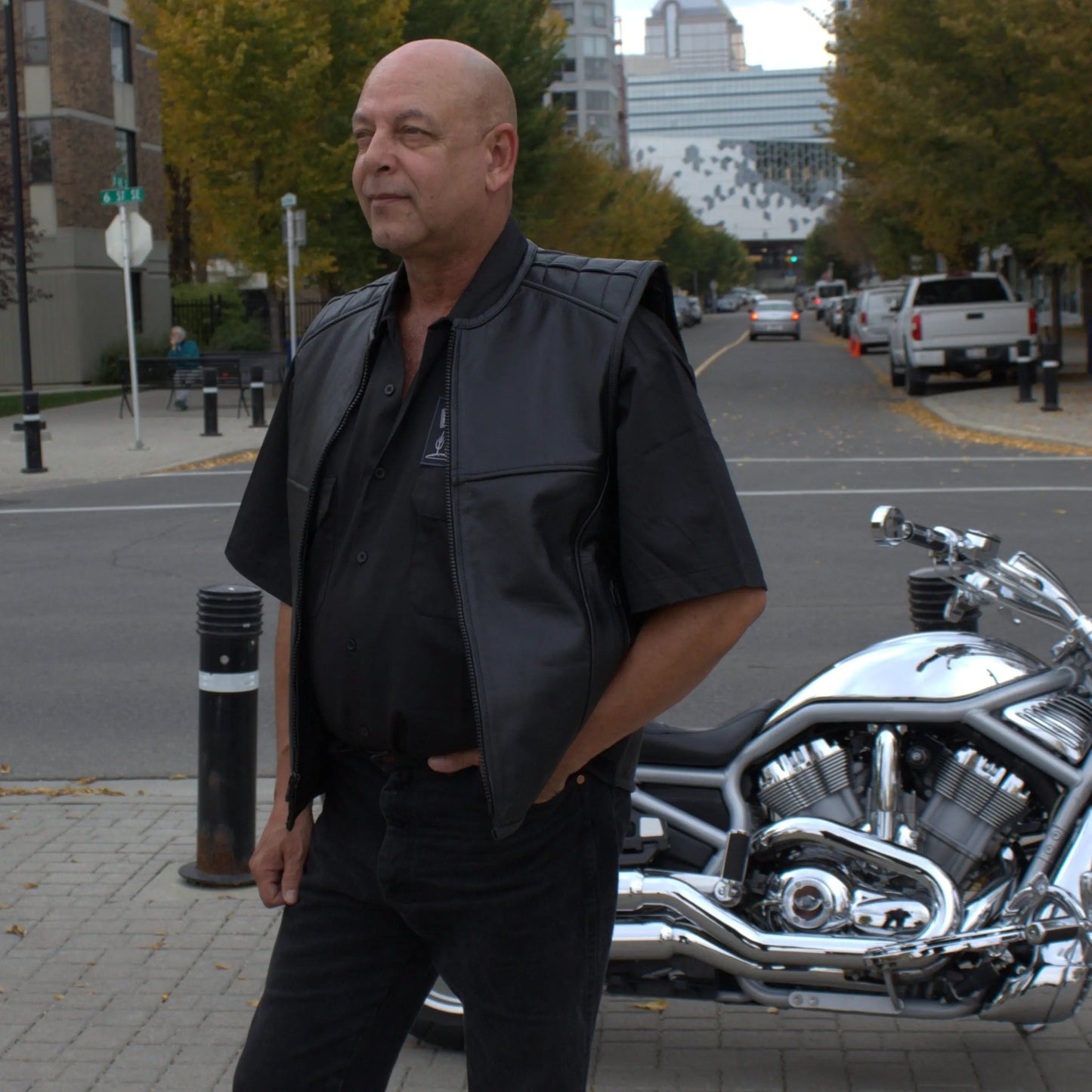 Open Road Long-Distance Zip-Up BOTB Tactical Leather Vest