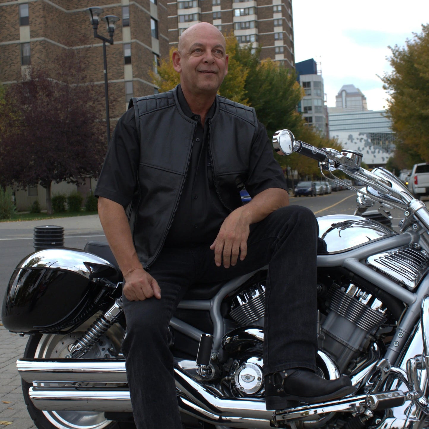 Open Road Long-Distance Zip-Up BOTB Tactical Leather Vest