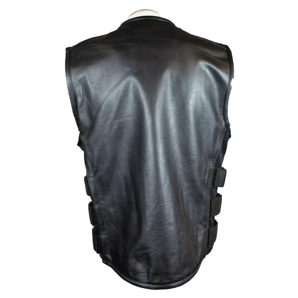 Open Road Long-Distance Zip-Up BOTB Tactical Leather Vest