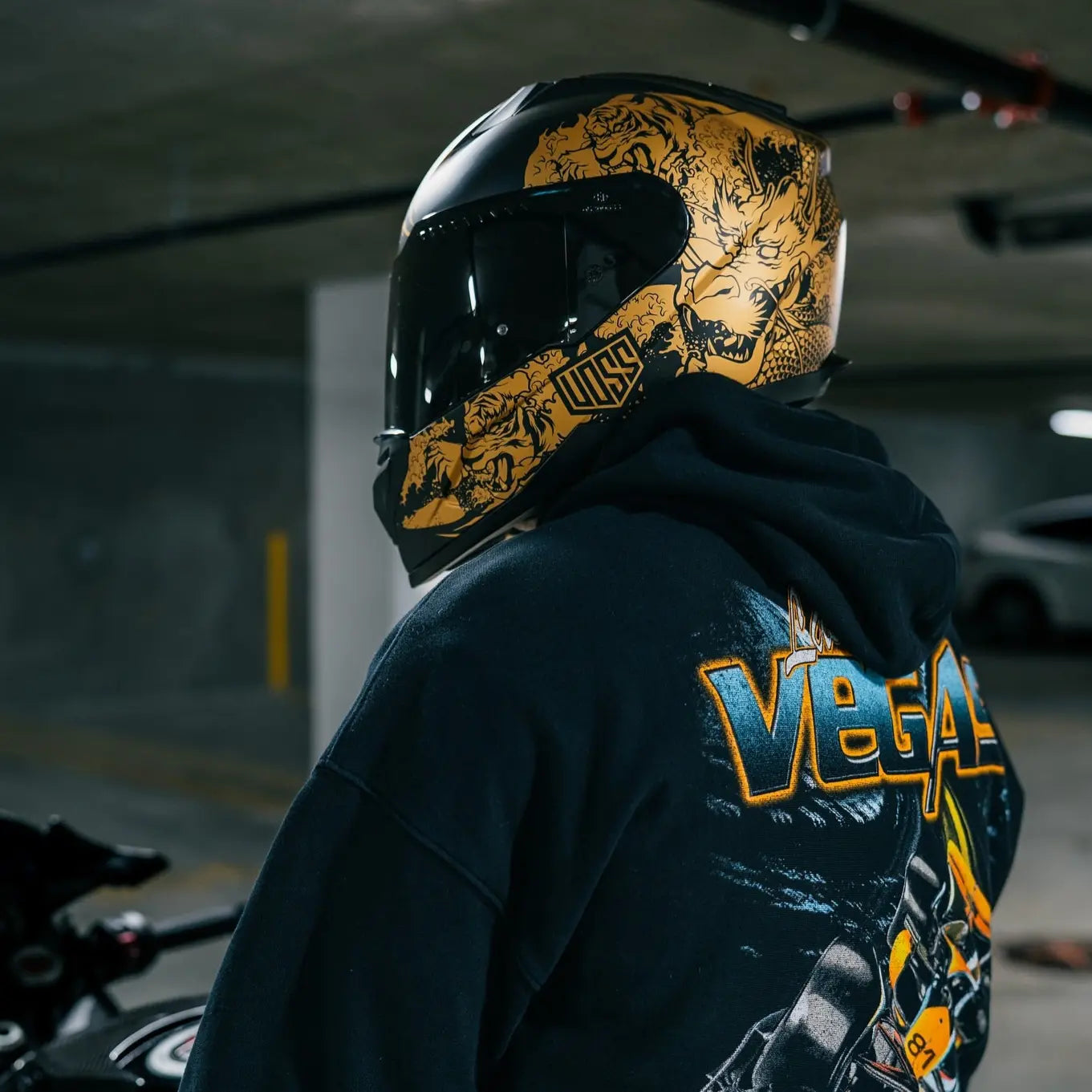 Voss 989 Moto-V BOB Motorcycle Helmet