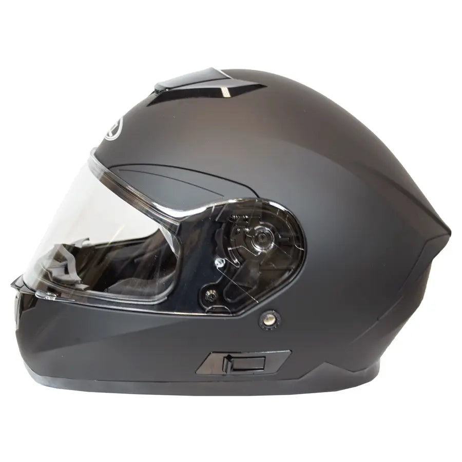BOTB West Coast Leather Full Face Matte Black Helmet